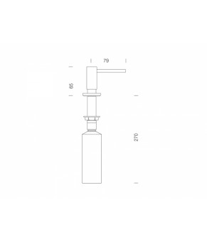 Дозатор Schock Samo 629169 Chrome 80