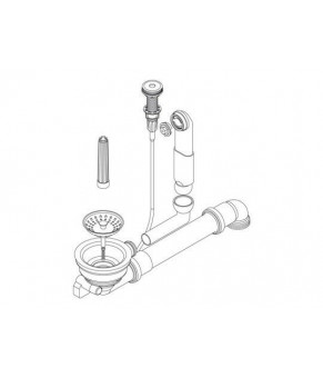Сливная арматура Schock 629870 Weiss 