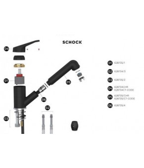 Смеситель Schock Cosmo 52512058 Sabbia 58