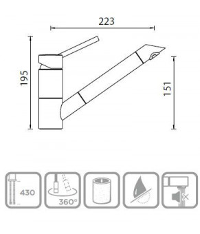 Смеситель Schock SC 200 59212081 Rouge 81