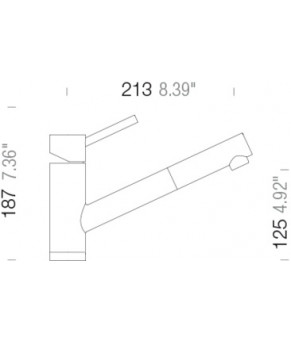 Смеситель Schock Altos S 53012090 St steel 90