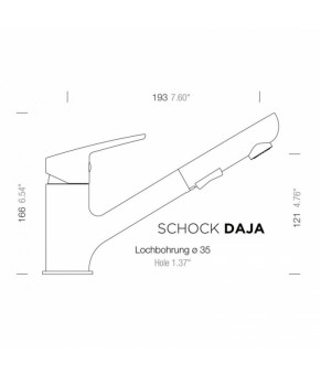 Смеситель Schock Daja 52212013 Nero 13