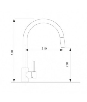 Смеситель Schock Aquamoon 78212080 Chrom 80