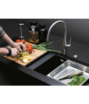 Смеситель Schock Conos Pro 52800690 St steel 90