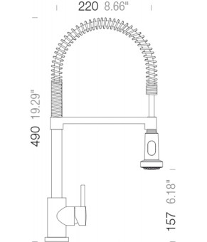 Смеситель Schock Karpo 593120 Chrom 80