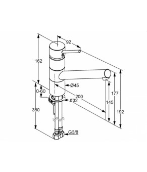 Смеситель Systemceram Scope 11025 Magnolie 10