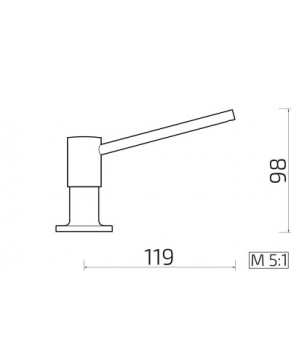 Дозатор Systemceram SMS 903 St steel 90
