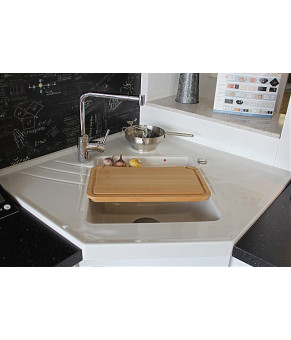 Кухонная мойка Systemceram Vega Eck Plus Nero 68