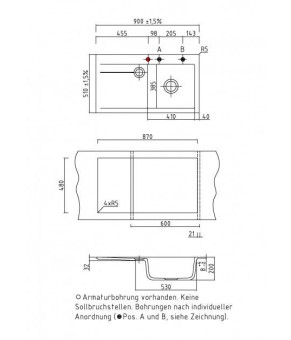 Кухонная мойка Systemceram Stema 90 Magnolie 10