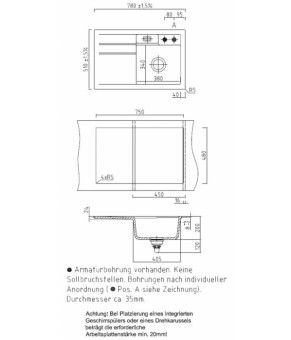 Кухонная мойка Systemceram Bela 78 Polar 13