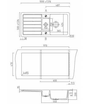 Кухонная мойка Systemceram Delta 100 Magnolie 10