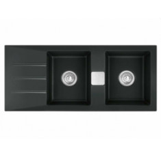 Кухонная мойка Systemceram Genea Double Nigra 87