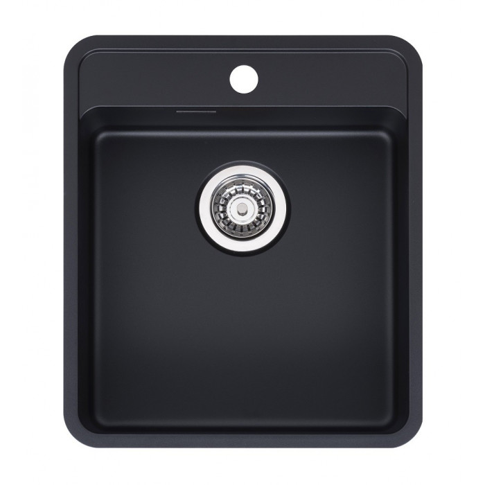 Кухонна мийка Reginox Ohio 40x40 Tapwing Jet black 25