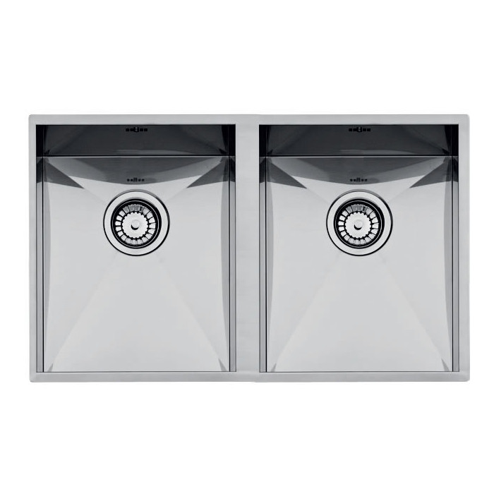 Кухонна мийка Artinox Quadra 2V80 Satin inox