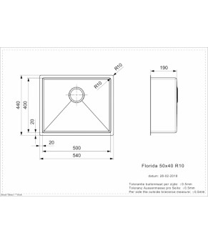 Кухонная мойка Reginox Florida 50x40 Stainless steel 02