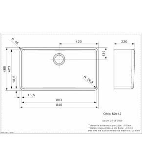 Кухонная мойка Reginox Ohio 80x42 Atomic grey 23