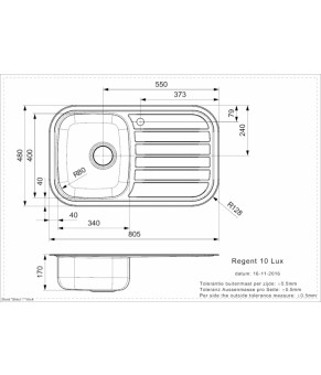 Кухонная мойка Reginox Regent 10 New Polished St steel 01