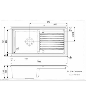 Кухонная мойка Reginox RL304 Black 32