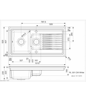 Кухонная мойка Reginox RL301 White 31