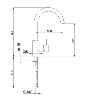 Смеситель Reginox Liard K839K