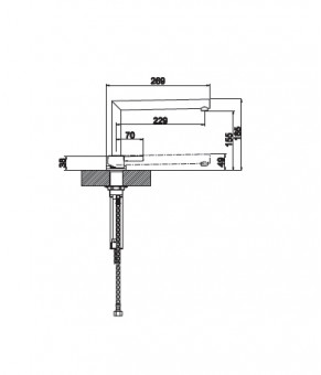 Змішувач Artinox Tube SS01028