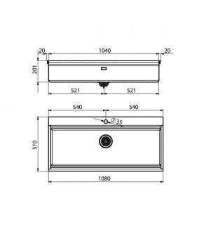 Кухонная мойка Artinox Layer 104 BRP Satin inox