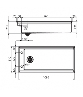 Кухонная мойка Artinox Layer 104 BRL Satin inox