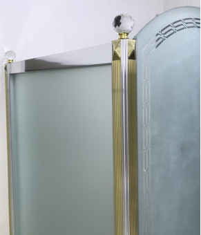 Душевая кабина Orans 120х80х200 SR-1654-COMBI gold/chrome (R)