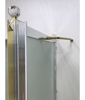 Душевая кабина Orans 120х80х200 SR-1654-COMBI gold/chrome (R)