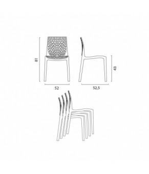 Стул Grand Soleil Gruvyer S6316AV