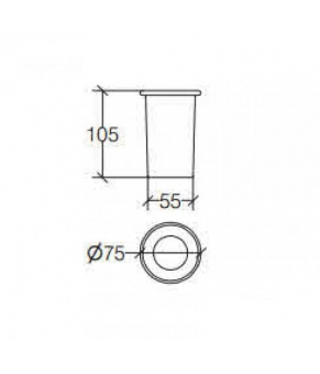 Стакан Lineabeta Baketo 55003.81