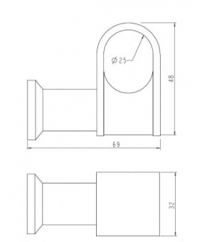 Крючок Margaroli AC0000AB64 white