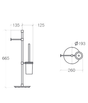 Стойка Lineabeta Ranpin 5124.29