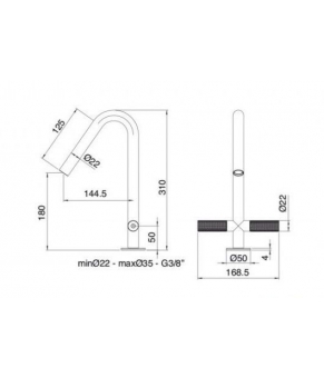 Смеситель Treemme 22MM 6014IS