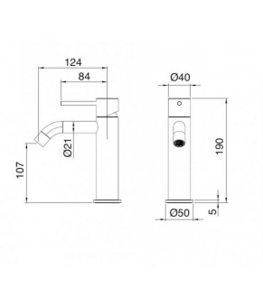 Смеситель Treemme 40MM 1311IS