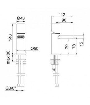 Смеситель Treemme Nanotech 5428CC