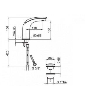 Смеситель Webert Aria AI830101.844