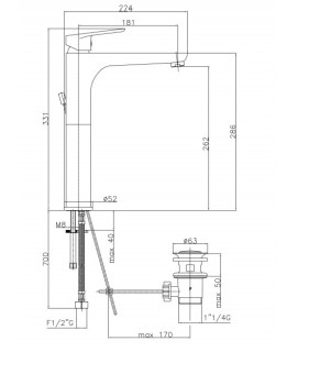Смеситель Resp Volo 40.352/HА