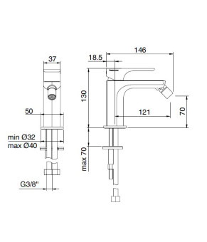 Смеситель Treemme Hask 6A22CC