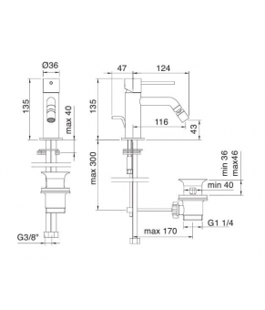 Смеситель Treemme Up 5720CC