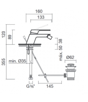 Смеситель Sanitana Flow TFLC0101MO