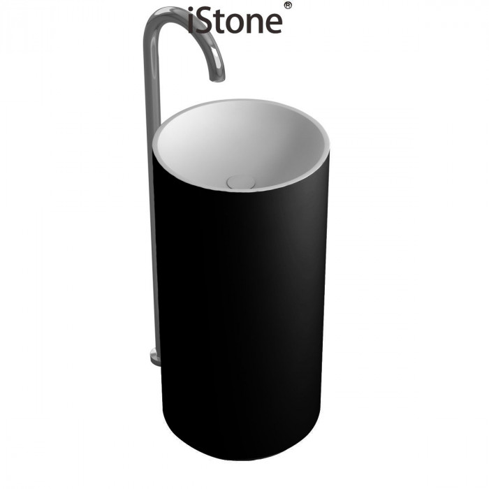 Умивальник iStone Bath Coleen WD38374 black matte