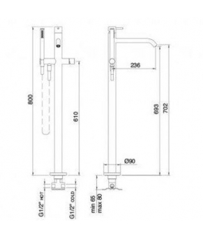 Смеситель Treemme 40 MM 1303IS01