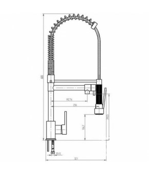 Смеситель Venezia Kraft Industrial 5013104