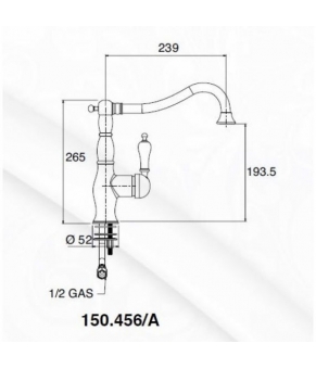 Смеситель Resp Caesar 150.378.456/A СR RESIN