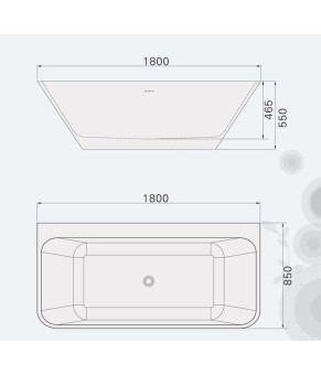 Ванна iStone Bath Sandra WD6545