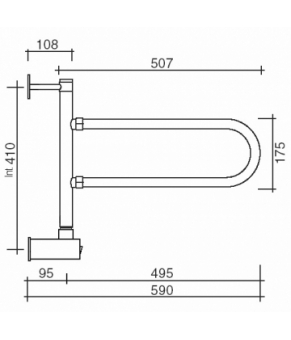 Полотенцесушитель Margaroli Vento 515/B chrome