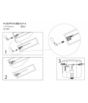 Механизм для бачка Kerasan 754393 bronze