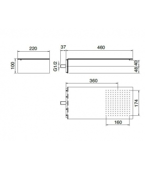 Верхний душ Treemme 5 MM 2847JJ02