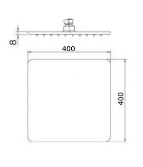Верхний душ Treemme Docce RTBR290NN